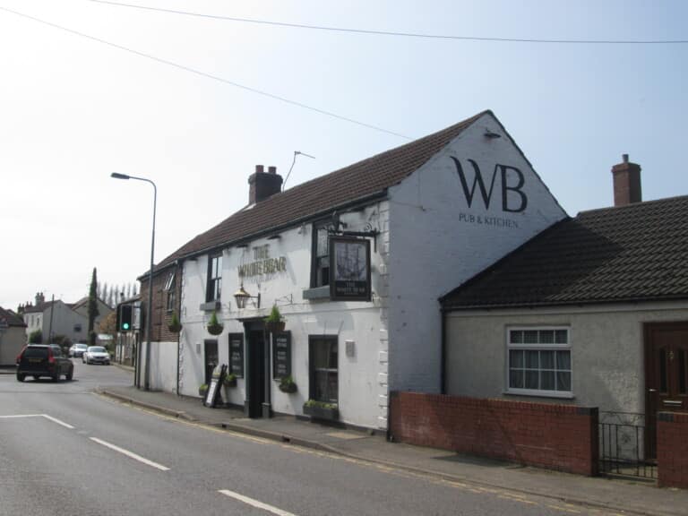 The White Bear pub and restaurant exterior in Epworth